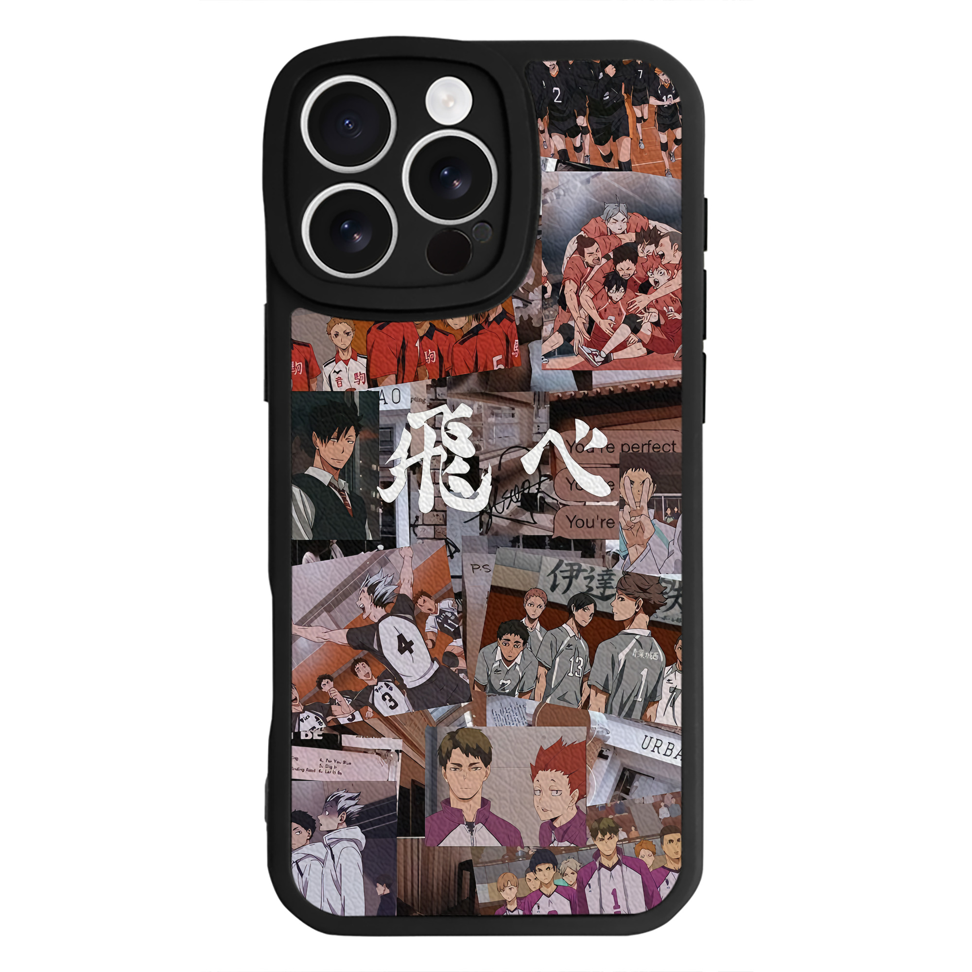 （画像用） ハイキュー!! Haikyu!! 【iPhone 16シリーズ対応】シリコンスマホケース（レザー調） 材質：シリコン